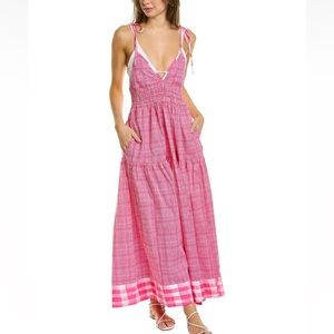 Solid & Striped Womens The Melody Maxi Dress, Pink NWT